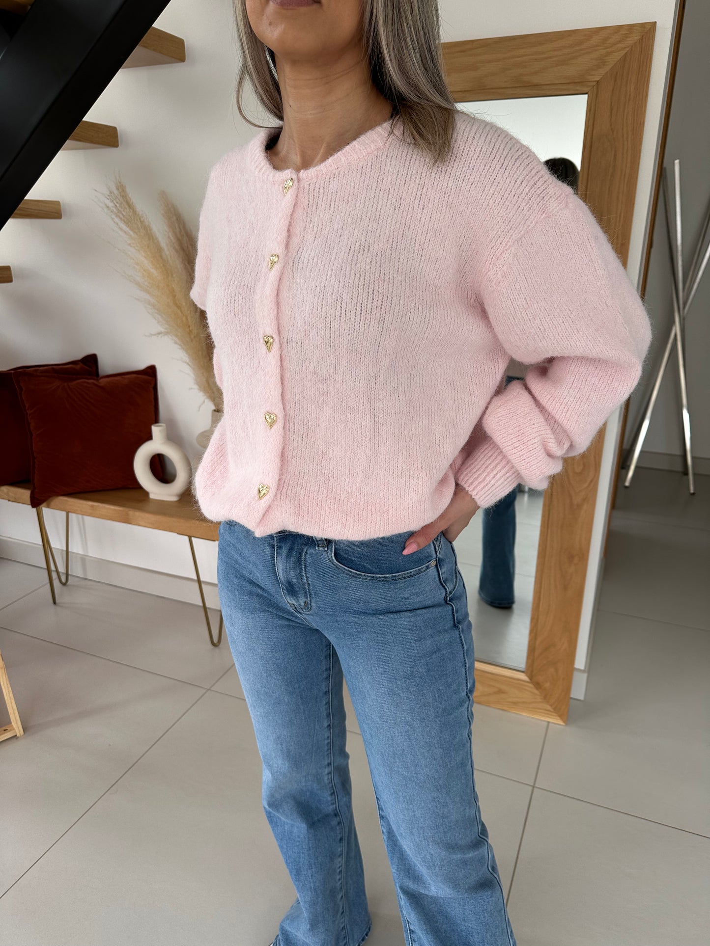 Gilet Tamara rose