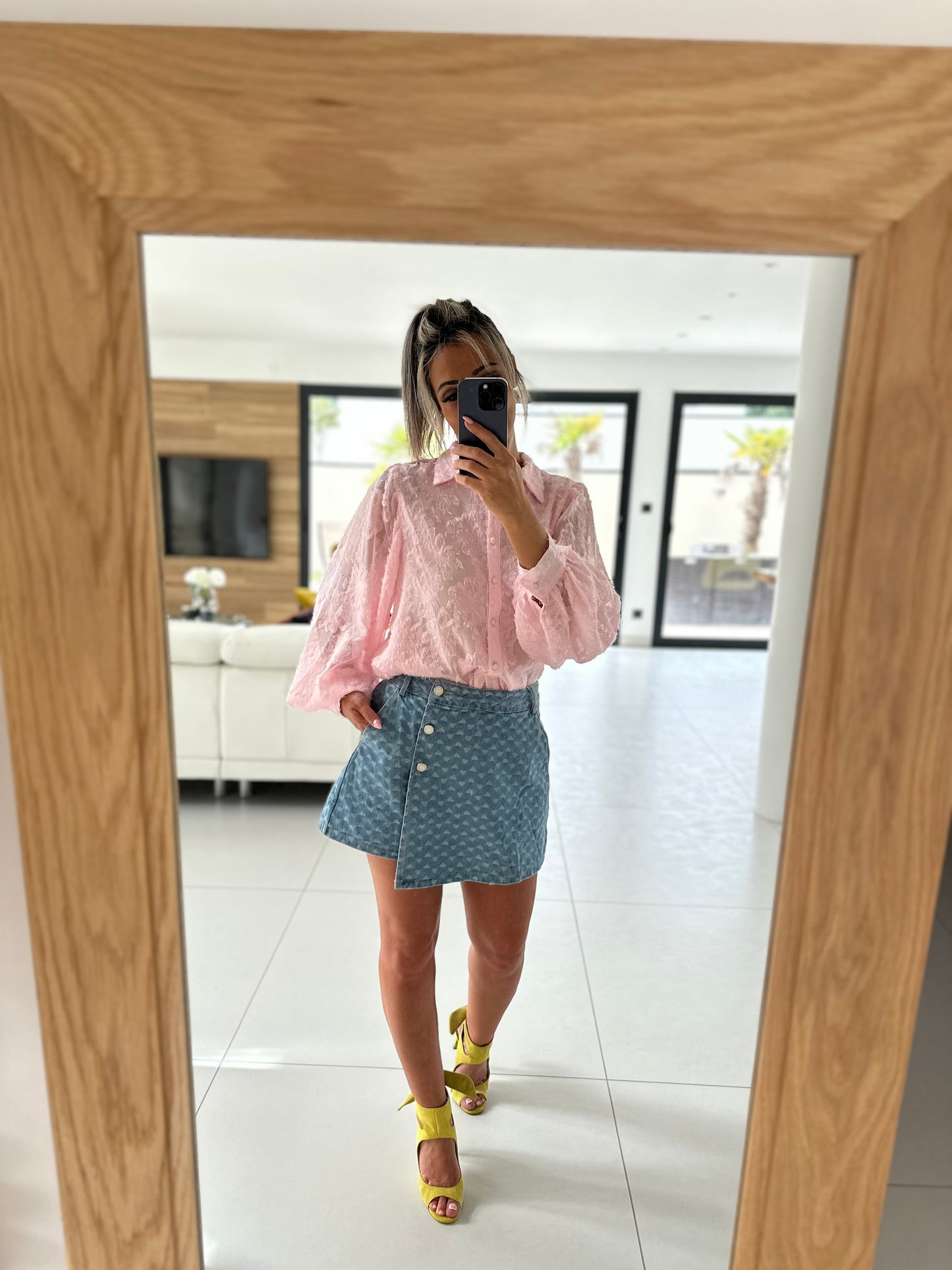 Jupe short en jean Billy