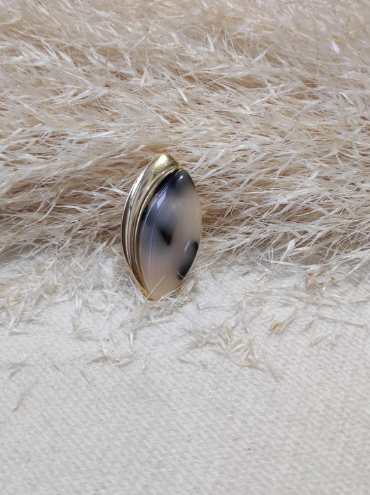 Bague dorée motif Léopard
