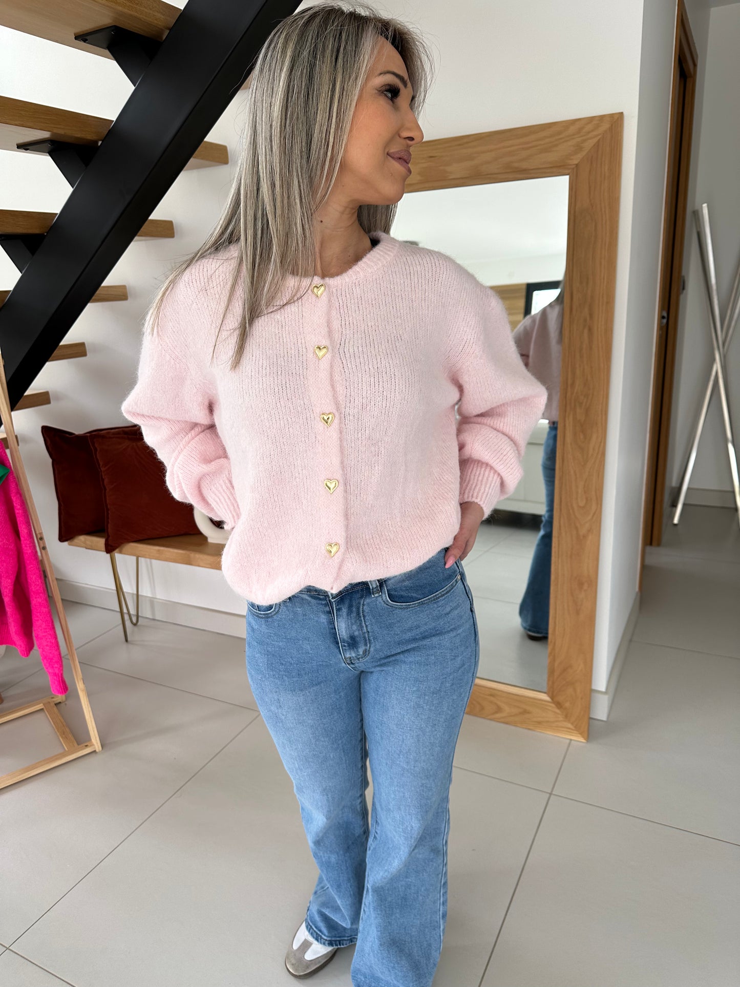 Gilet Tamara rose