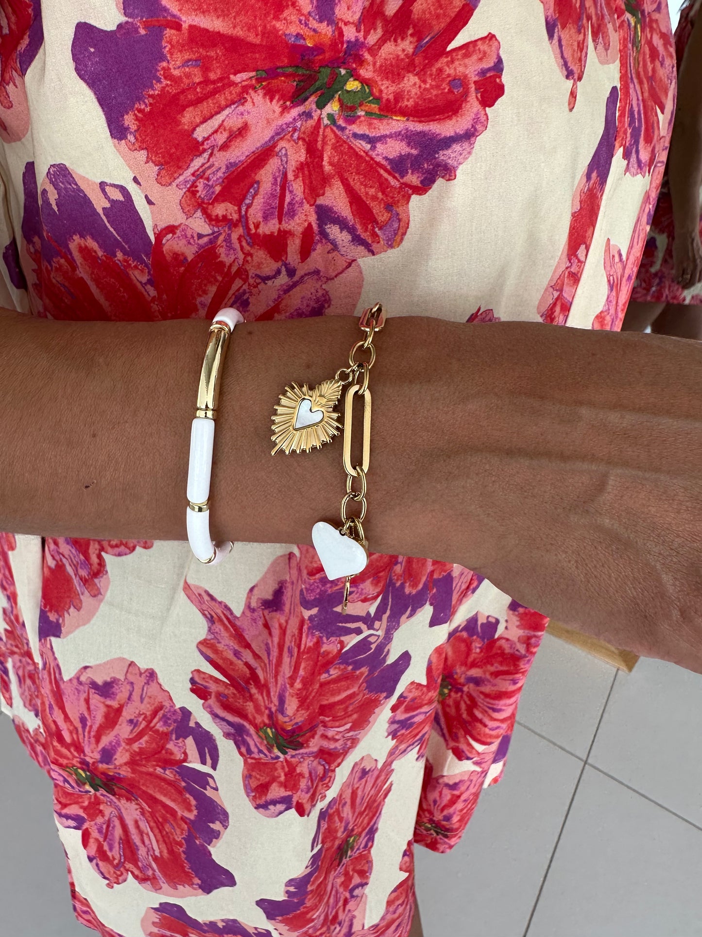 Bracelet charms doré
